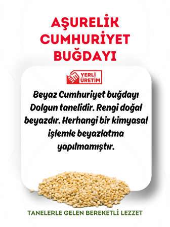 Mytat Doğal Yerli Üretim Aşurelik Cumhuriyet Buğdayı 2.5 kg