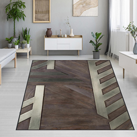 Dijital Baskı Yıkanabilir Kaymaz Taban Salon Halısı Ve Yolluk RVG1243