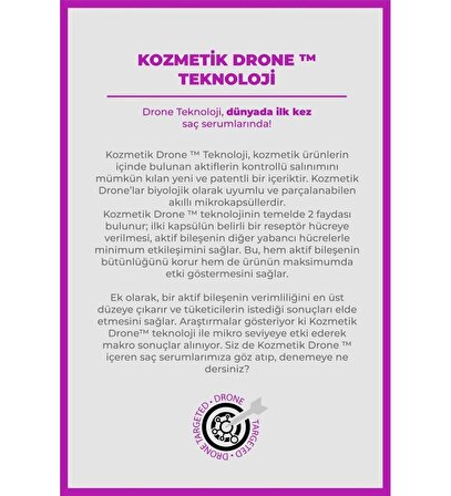 the fair. Drone-targeted Biotin Dökülme Önleyici Vegan Saç Serumu %1 Hyalufiller Drone Biotin 50 ml