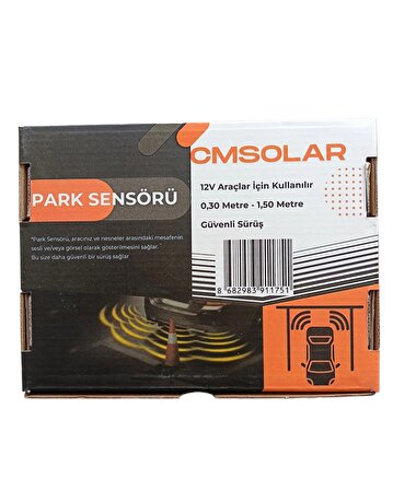 CMSOLAR Park Sensörü 18mm Beyaz Ses İkazlı (Buzerli)