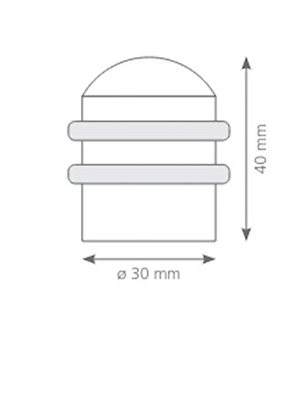 Yer Kapı Tamponu Kauçuklu (oval) Aluminyum
