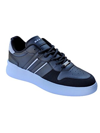 Bestof BST-B401 Siyah-Beyaz Erkek Günlük Sneakers Ayakkabı