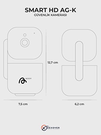  Smart HD AG-K200 Güvenlik Kamerası İp 360° Derece Dönebilen