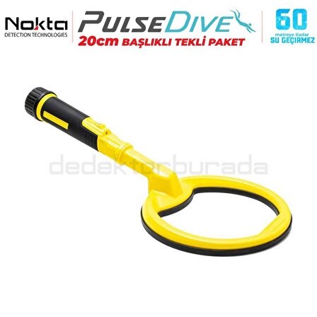 PulseDive Scuba Dedektörü - Tekli 20cm - Sarı