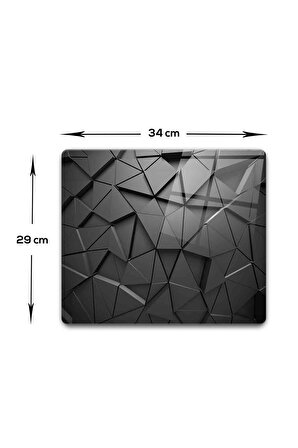 Cam Kesme Tahtası - Cam Kesme Tablası | Antrasit Kristal | 29cm x 34cm