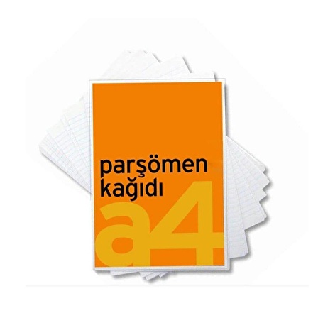 40 Adet Çizgili A4 Parşömen Kağıdı