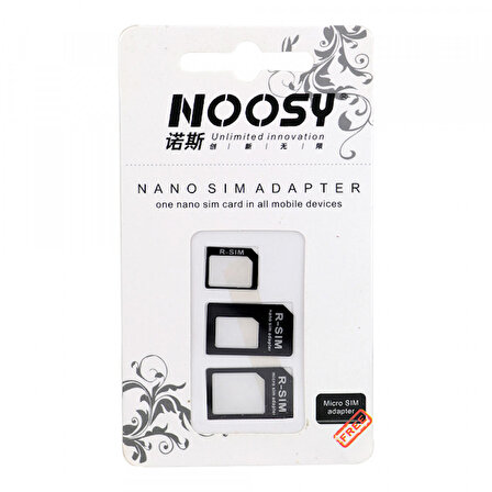 Noosy Nano Ve Micro Sim Kart Adaptörü