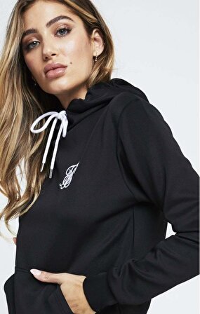 SikSilk Poly Overhead Hoodie - Black