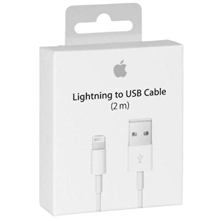 %100 Orjinal apple iphone İpad pro 2 Metre Lightning USB Şarj Kablosu iphone Barkodlu Garantili
