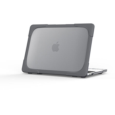 Macbook Air 13,A1369,A1466 Şeffaf Standlı Koruyucu Kılıf