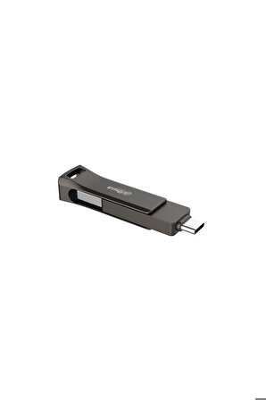64GB OTG USB3.2 Metal USB Bellek P629 Titan Gri