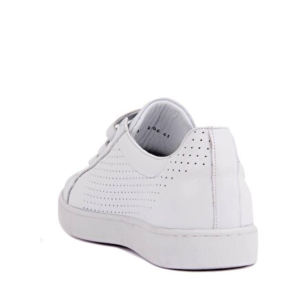 Sail Lakers - Beyaz Deri Cırtlı Erkek Ayakkabı