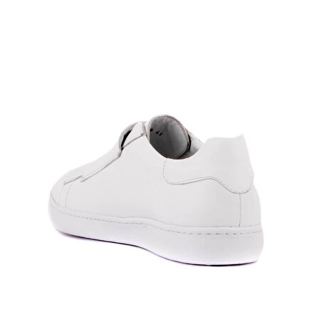 Sail Lakers - Beyaz Deri Cırtlı Erkek Sneaker