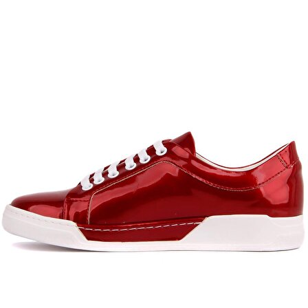 Moxee - Kırmızı Bağcıklı Kadın Günlük Ayakkabı