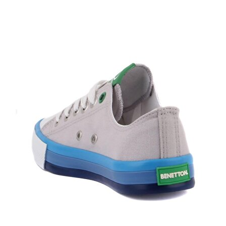 Benetton - Gri Renk Bağcıklı Kadın Günlük Ayakkabı