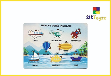 Hava Kara Taşıtları Sök Tak Puzzle 2li Set Eğitici Oyuncak