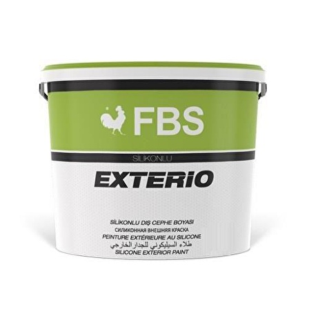 Fbs Exterio Silikonlu Dış Cephe Boyası 3.5 Kg Antrasit Gri 7016