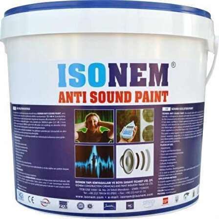 İsonem Anti Sound Paint Ses Yalıtım Boyası 18 Lt Beyaz