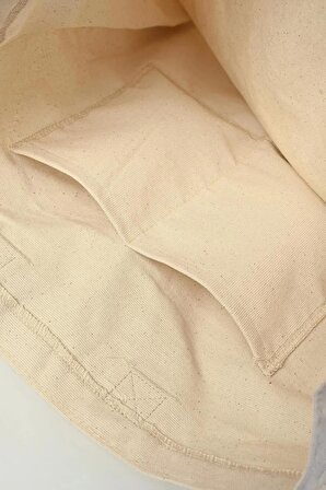 Cloth 10.01 Basic Kanvas Çanta (BASKILI KÖRÜKLÜ BEZ ÇANTA)