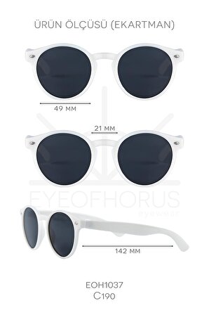 Eyeofhorus Eoh1037 C190 Beyaz Unisex Güneş Gözlüğü