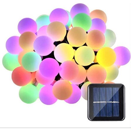 50 Led Renkli Solar Güneş Enerjili Bahçe Teras Balkon Ağaç Lambası Aydınlatması