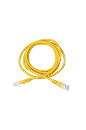 1 Metre Cat6 Sarı Lan Ethernet Modem Bilgisayar İnternet Rj45 Patch Switch Network Kablosu