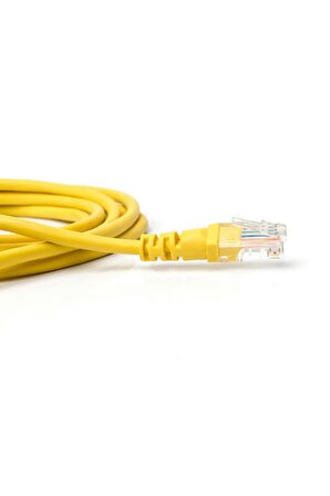 5 Metre Cat6 Sarı Lan Ethernet Modem Bilgisayar İnternet Rj45 Patch Switch Network Kablosu