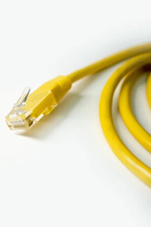 10 Metre Cat6 Sarı Lan Ethernet Modem Bilgisayar İnternet Rj45 Patch Switch Network Kablosu