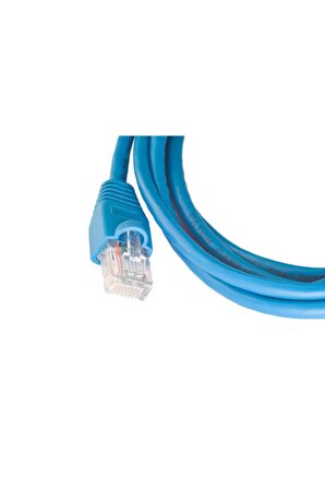 15 Metre Cat6 Mavi Lan Ethernet Modem Bilgisayar İnternet Rj45 Patch Switch Network Kablosu