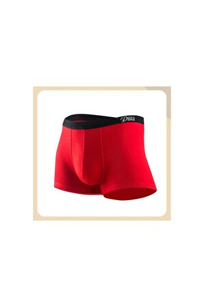 Eces Design MODAL yüksek hava geçirgenliği Spor Antibakteriyel Kasık Izsiz Erkek Boxer 2 Parça 1004