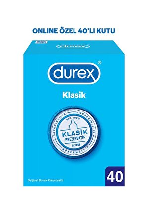 Durex Klasik 40'lı Prezervatif