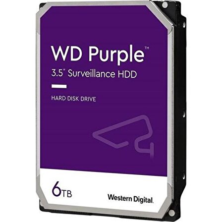WD Purple WD62PURZ 3.5 inç 6 TB 5700 RPM Sata 3.0 Harddisk 