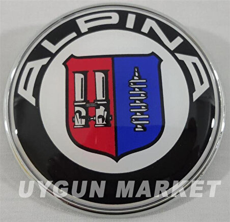 BMW Alpina,  Bmw Kaput Arması 8.2cm, Alpina Bmw Bagaj Arması , Bmw Kaput Logo, Bmw Bagaj Logo