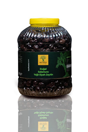 Doğal Salamura Yağlı Siyah Zeytin 3400 Gram