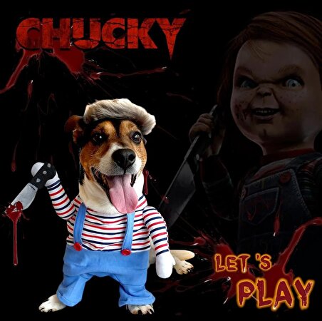 Katil Bebek Chucky Köpek Kostümü S Beden (4-6 kg)