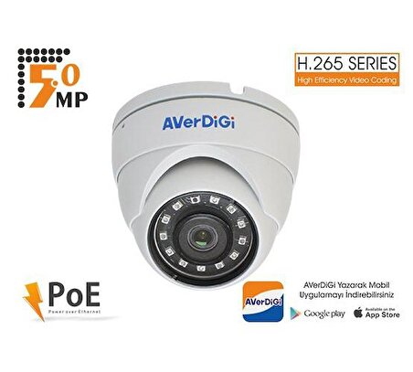 Averdigi Ad 850D 5 Megapiksel Dome Güvenlik Kamerası