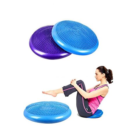 Denge Diski Balance Trainer Denge Topu Pilates Balans Disk Mor