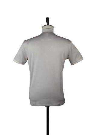 Kısa Kol Merserize Polo Yaka Slim Fit Dar Kesim Casual T-Shirt 1011220112 Bej