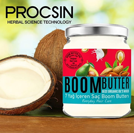 Saç Bakım Yağı Boom Butter Herbal Science Boom Butter Saç Bakım Yağı 190 ml