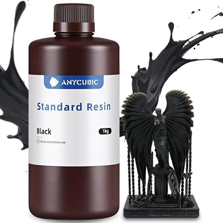 Anycubic Siyah UV Standard Resin (Reçine) 1 Kg SLA