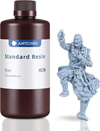 Anycubic Gri UV Standard Resin (Reçine) 1 Kg SLA
