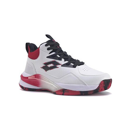 Basketbol Lotto Hıgher 3fx Beyaz Erkek Basketbol Ayakkabısı Beyaz Kırmızı Siyah