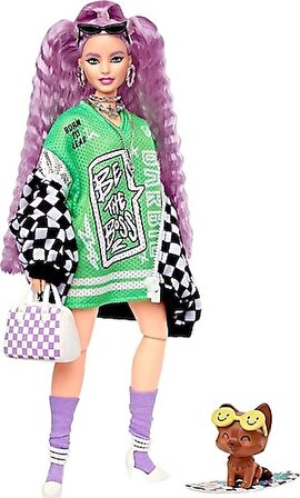 Barbie Extra Spor Ceketli Bebek Hhn10