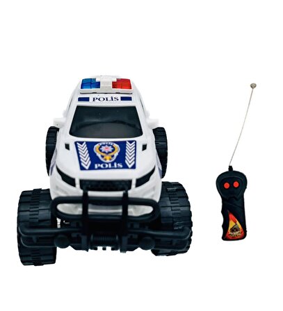 Uzaktan Kumandalı Süper Hızlı Off-Road  Kahraman Polis Jeep 1:24 (İleri -Geri Hareketli)