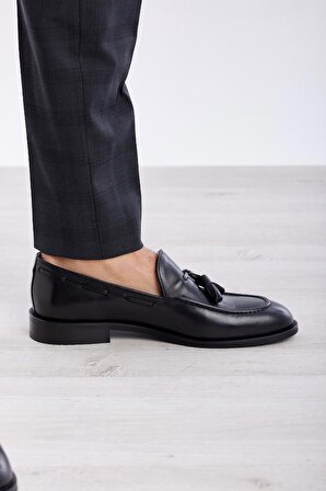 Püsküllü Hakiki Deri Klasik Erkek Ayakkabı