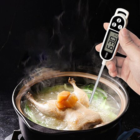 Çubuk Termometre Sıvı Gıda Et Su Yiyecek Sıcaklık Ölçer Mutfak thr138