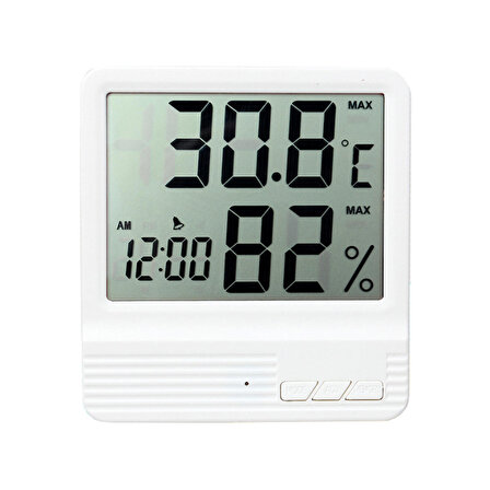 Weather Forecast Termometre Sıcaklık Nem ölçer Saati thr140