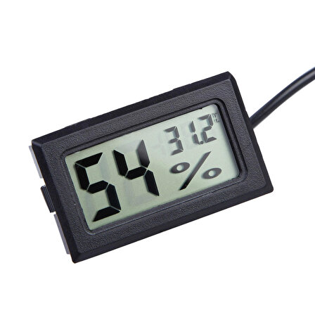 5 Adet Problu Termometre Sıcaklık Saati Nem ölçer thr151-5