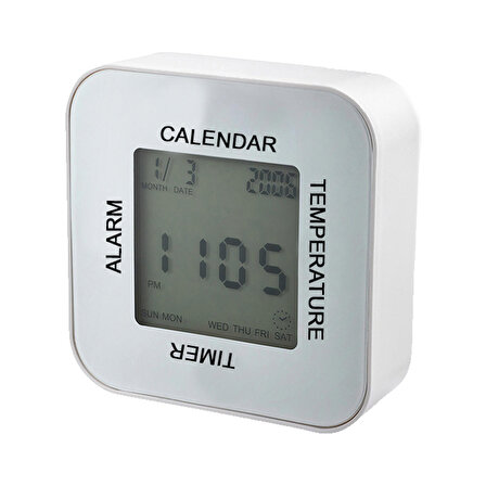Mutfak Zamanlayıcı Termometre Alarm Takvim Masa Saati thr355