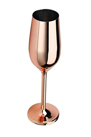 Rose 304 L Çelik 210 ml. Şampanya Şarap Bardağı Kadeh cin330rs